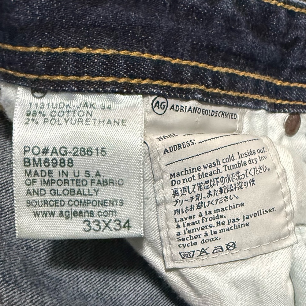 🍥AG Adriano Goldschmied Matchbox Slim Blue Jeans - Picture 15 of 16